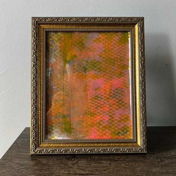 Vintage 8 x 10 Grey and Gold Ornate Frame - Picture 1 of 8
